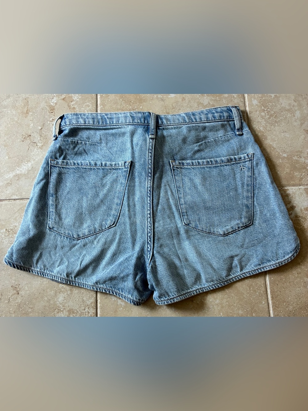 rag & bone Ultra Featherweight Nolan Denim Shorts in Asbury Wash size XS - Picture 8 of 9